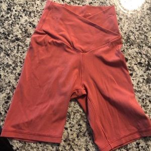 Aerie real me wrap biker shorts